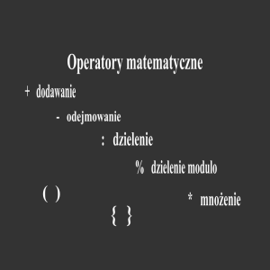 Operatory matematyczne w C++  nr 004/25