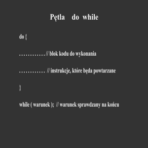 Pętle  w C++  nr 006/25 część - 3