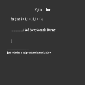 Pętle  w C++  nr 006/25 część - 1